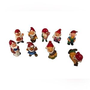 Kinder Ferrero Surprise 1990 Gnomes
Dwarfs Lot of 9